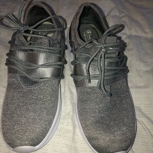 Grey Woman’s Champion Tennis Shoes Size 8